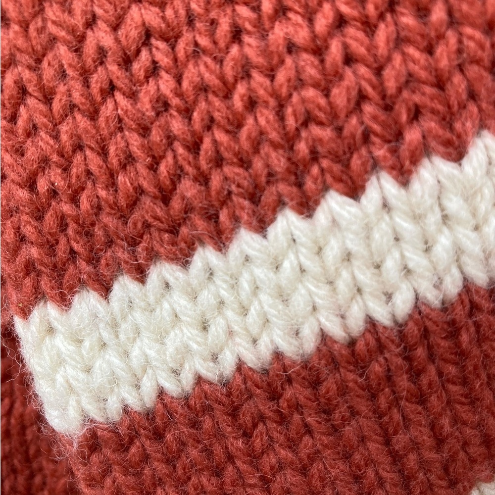 Bolivar Men's Orange Button-Up 100% Wool Sweater NEW - Picture 7 of 10